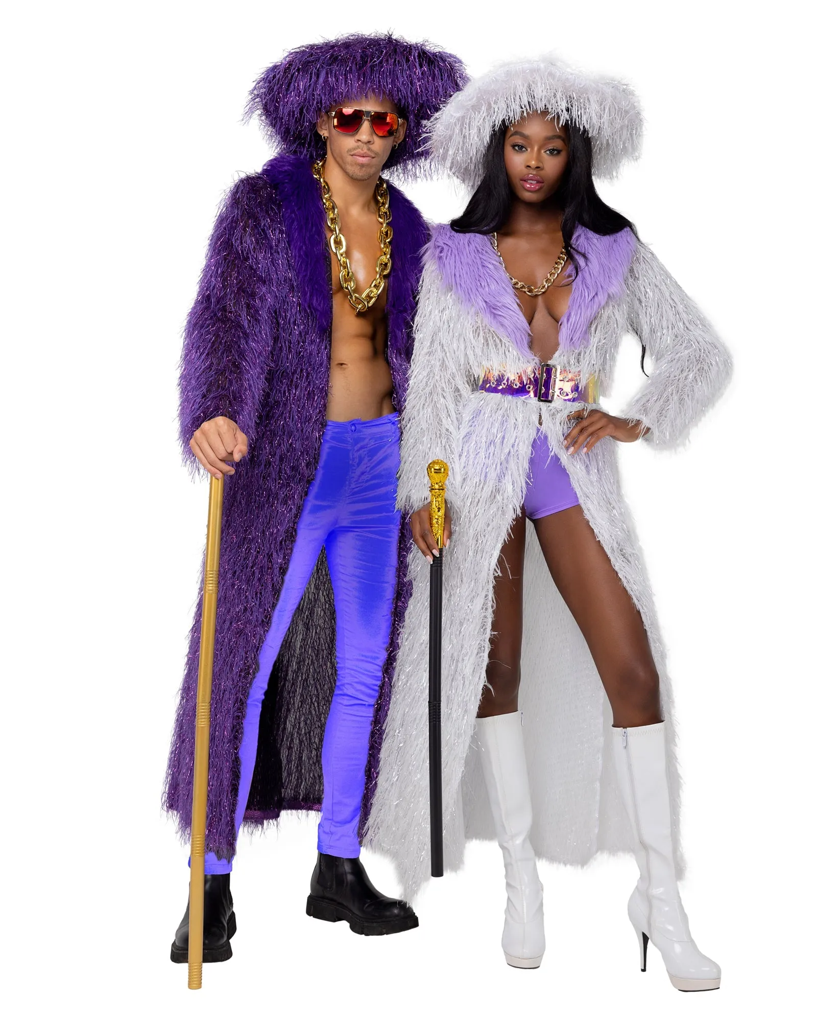 Roma 4PC High-Roller Lady Pimp Costume