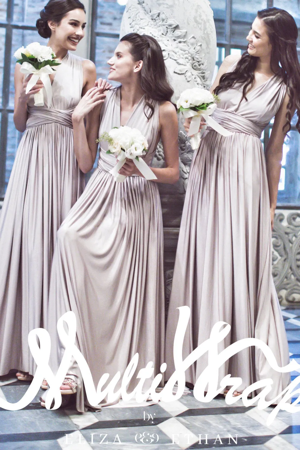 ROSE GOLD MULTI WRAP DRESS