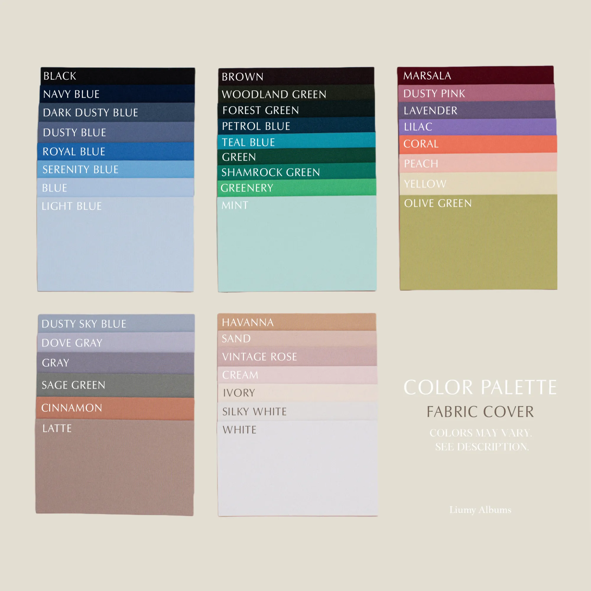 Sand   White Velour |  Guest Book