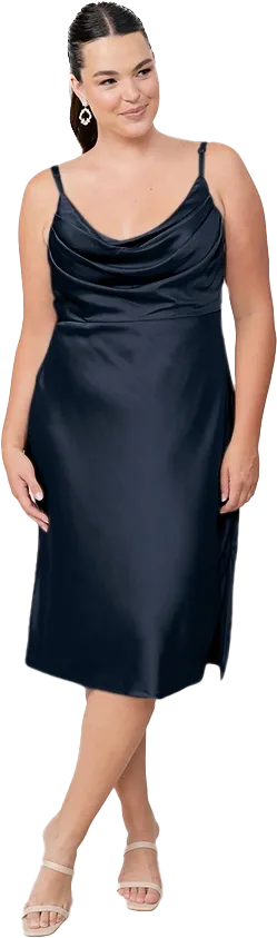 Skye Midi Satin Dress | Made To Order