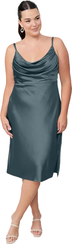 Skye Midi Satin Dress | Made To Order