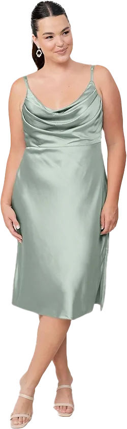 Skye Midi Satin Dress | Made To Order