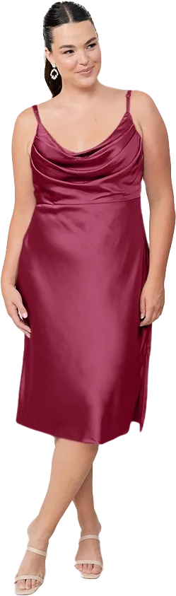 Skye Midi Satin Dress | Made To Order