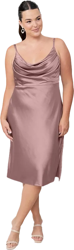 Skye Midi Satin Dress | Made To Order