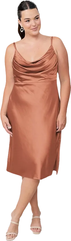 Skye Midi Satin Dress | Made To Order