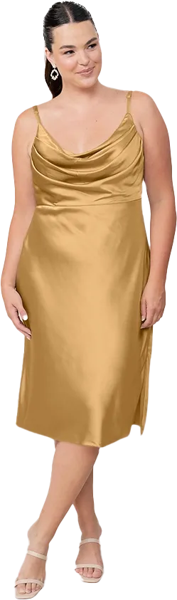 Skye Midi Satin Dress | Made To Order