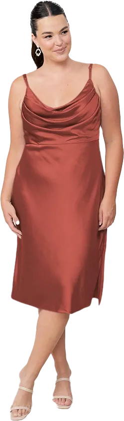 Skye Midi Satin Dress | Made To Order