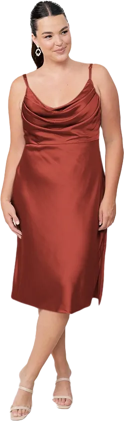 Skye Midi Satin Dress | Made To Order