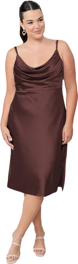 Skye Midi Satin Dress | Made To Order