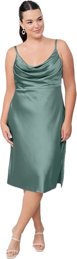 Skye Midi Satin Dress | Made To Order