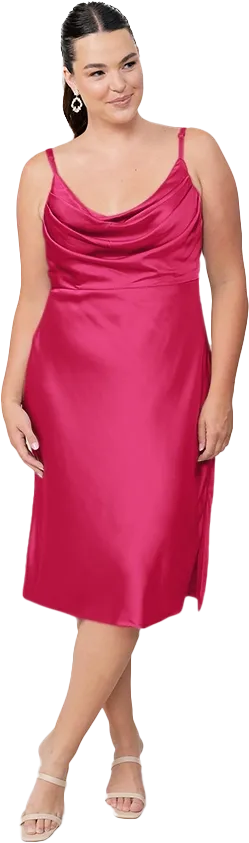 Skye Midi Satin Dress | Made To Order
