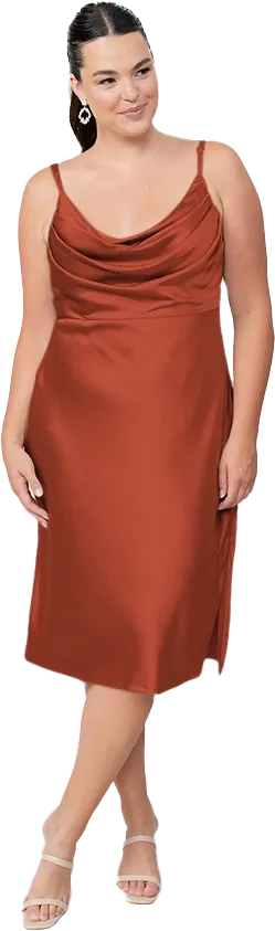Skye Midi Satin Dress | Made To Order