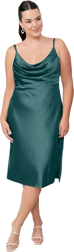 Skye Midi Satin Dress | Made To Order