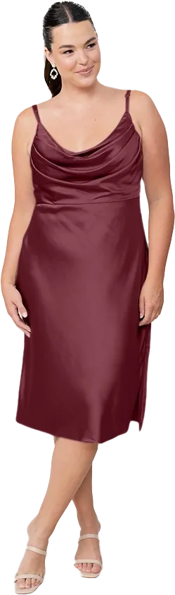 Skye Midi Satin Dress | Made To Order