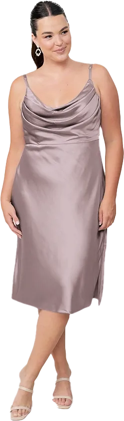 Skye Midi Satin Dress | Made To Order