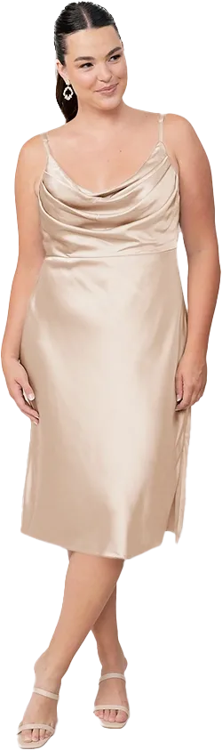 Skye Midi Satin Dress | Made To Order