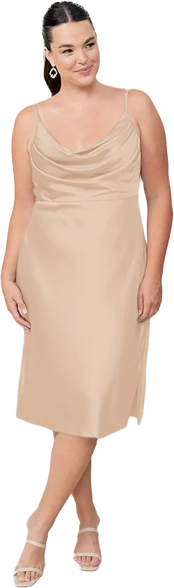 Skye Midi Satin Dress | Made To Order