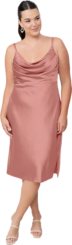 Skye Midi Satin Dress | Made To Order