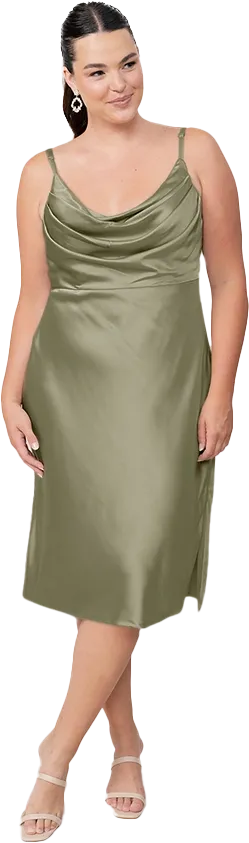 Skye Midi Satin Dress | Made To Order
