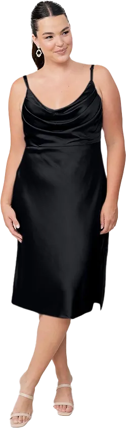 Skye Midi Satin Dress | Made To Order