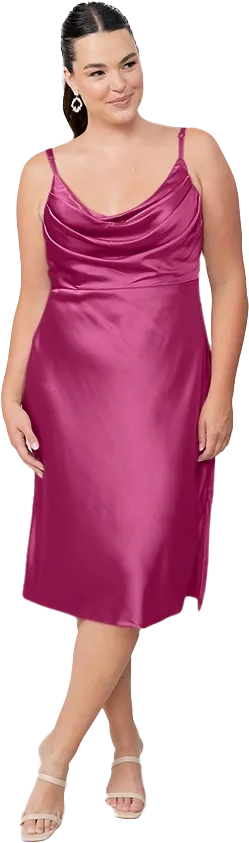 Skye Midi Satin Dress | Made To Order