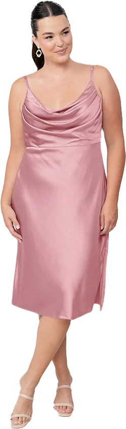 Skye Midi Satin Dress | Made To Order