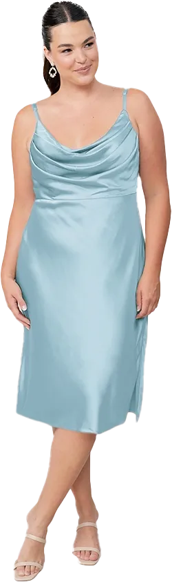 Skye Midi Satin Dress | Made To Order