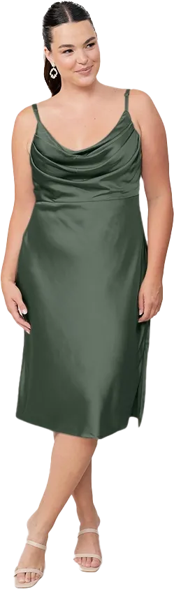 Skye Midi Satin Dress | Made To Order