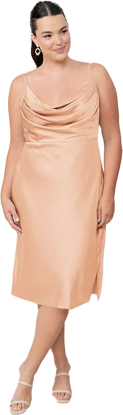 Skye Midi Satin Dress | Made To Order