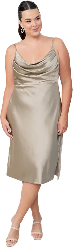 Skye Midi Satin Dress | Made To Order