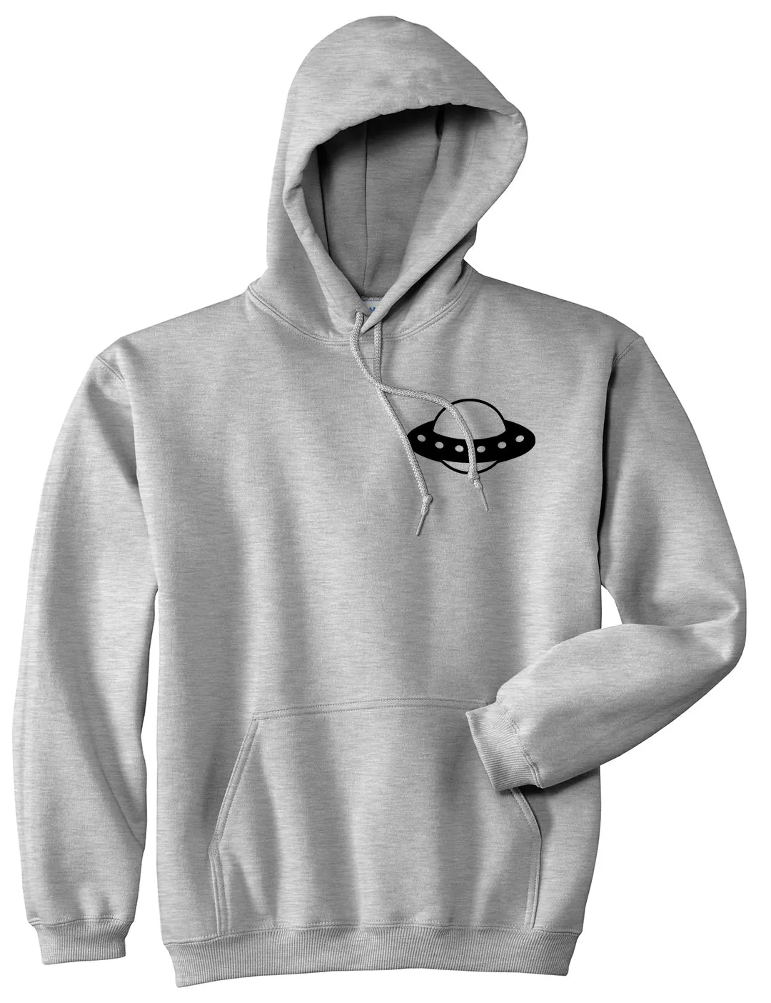 Spaceship Chest Mens Pullover Hoodie
