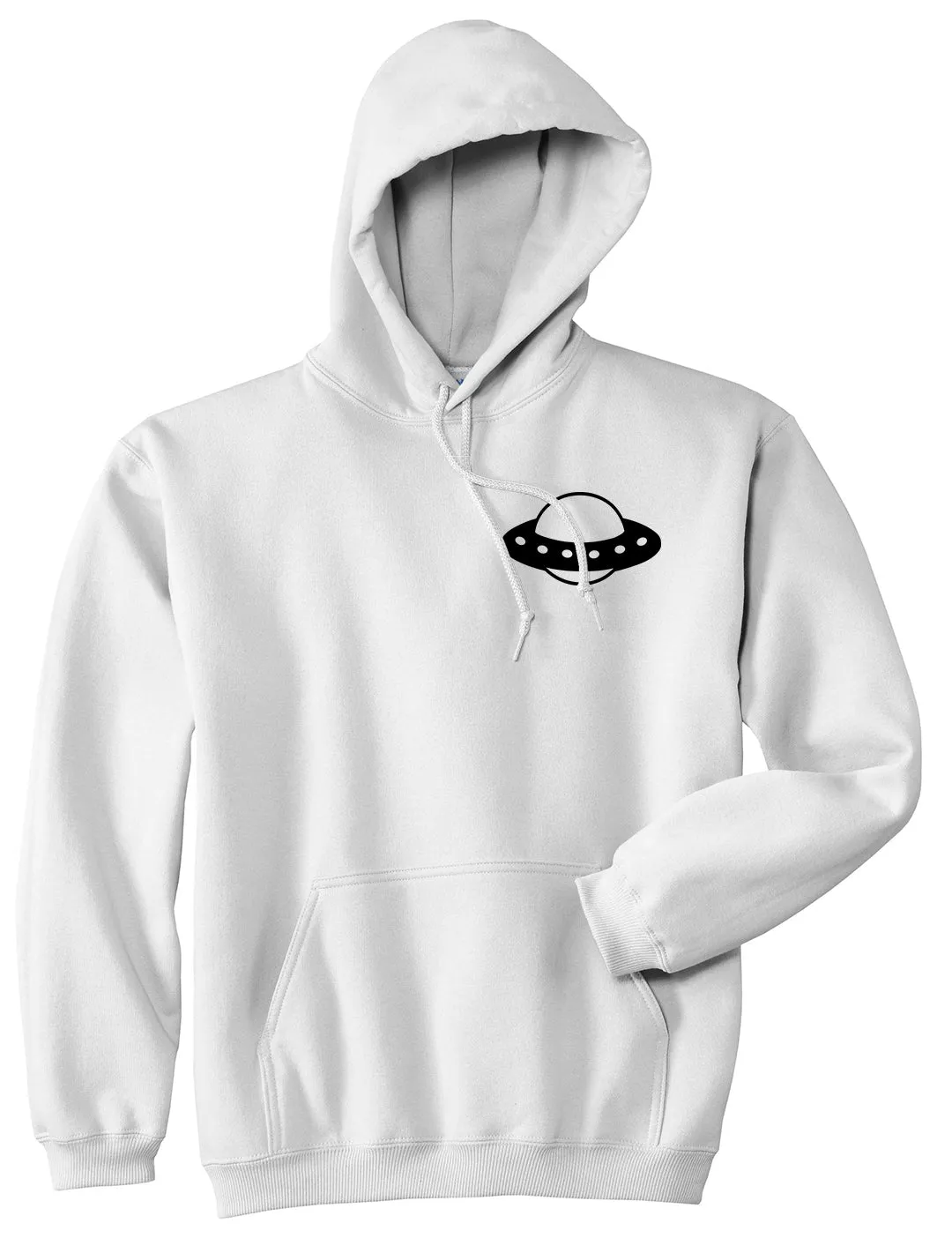 Spaceship Chest Mens Pullover Hoodie