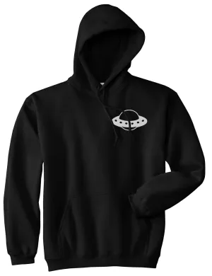 Spaceship Chest Mens Pullover Hoodie
