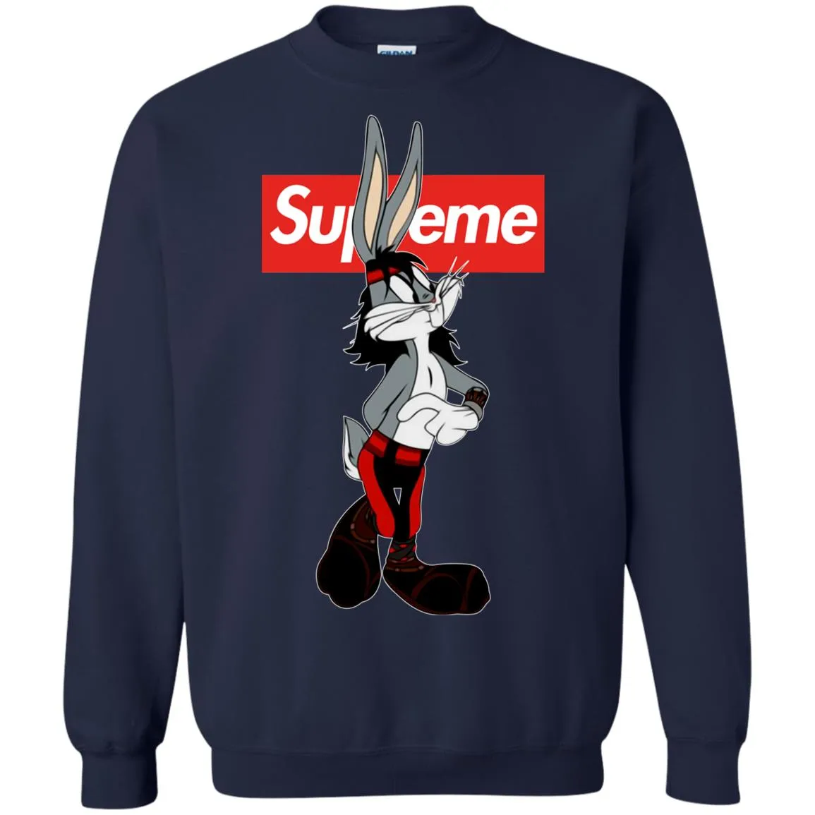 Supreme Rabbit T-shirt Crewneck Pullover Sweatshirt