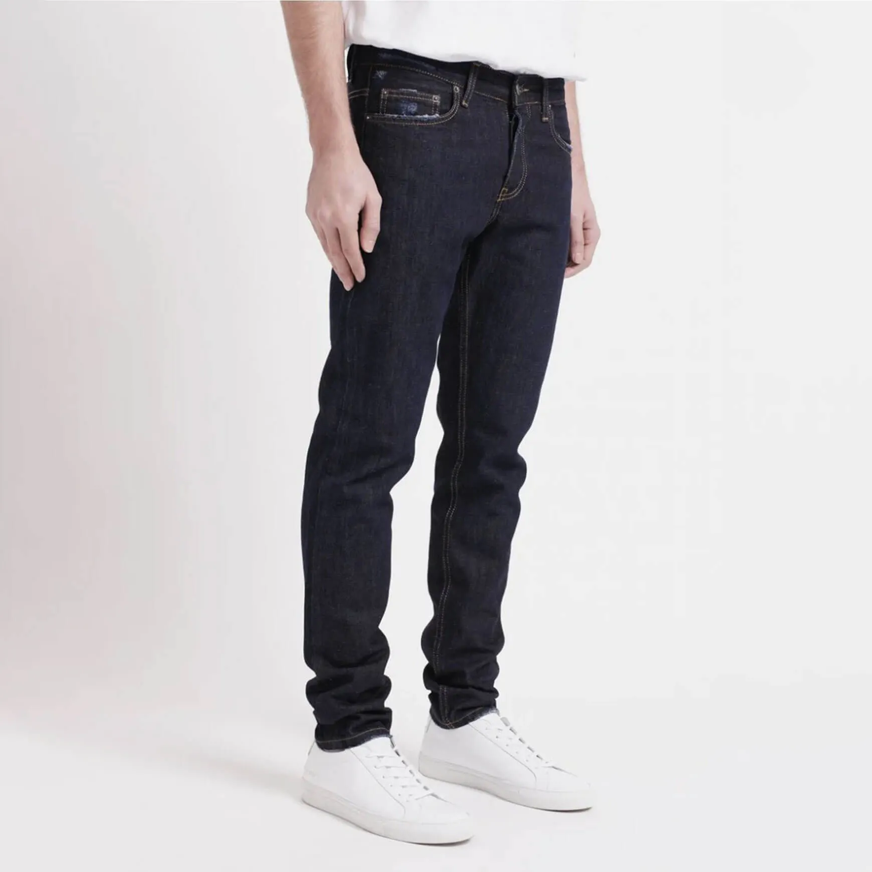 Tapered Selvedge Denim Dark Blue