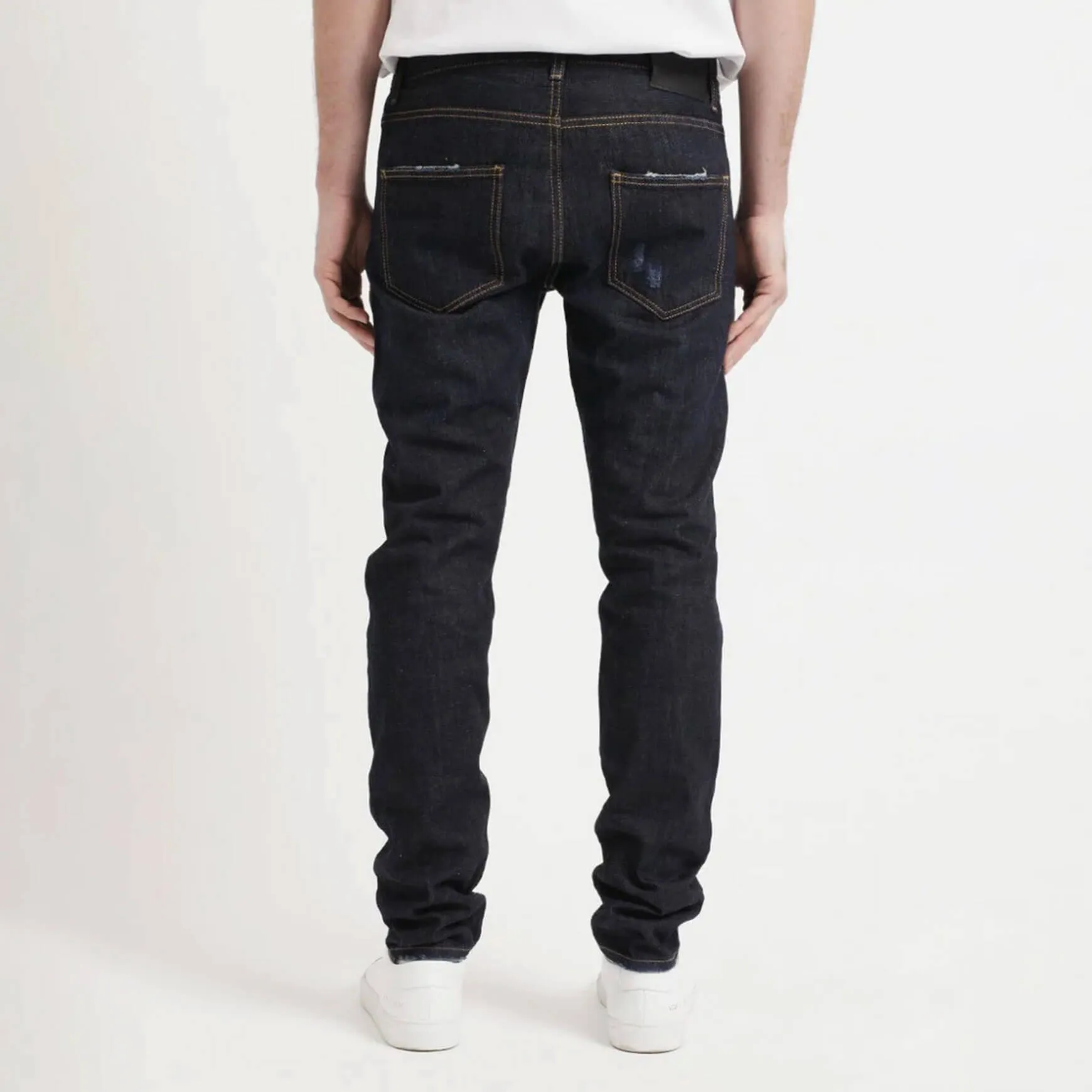 Tapered Selvedge Denim Dark Blue