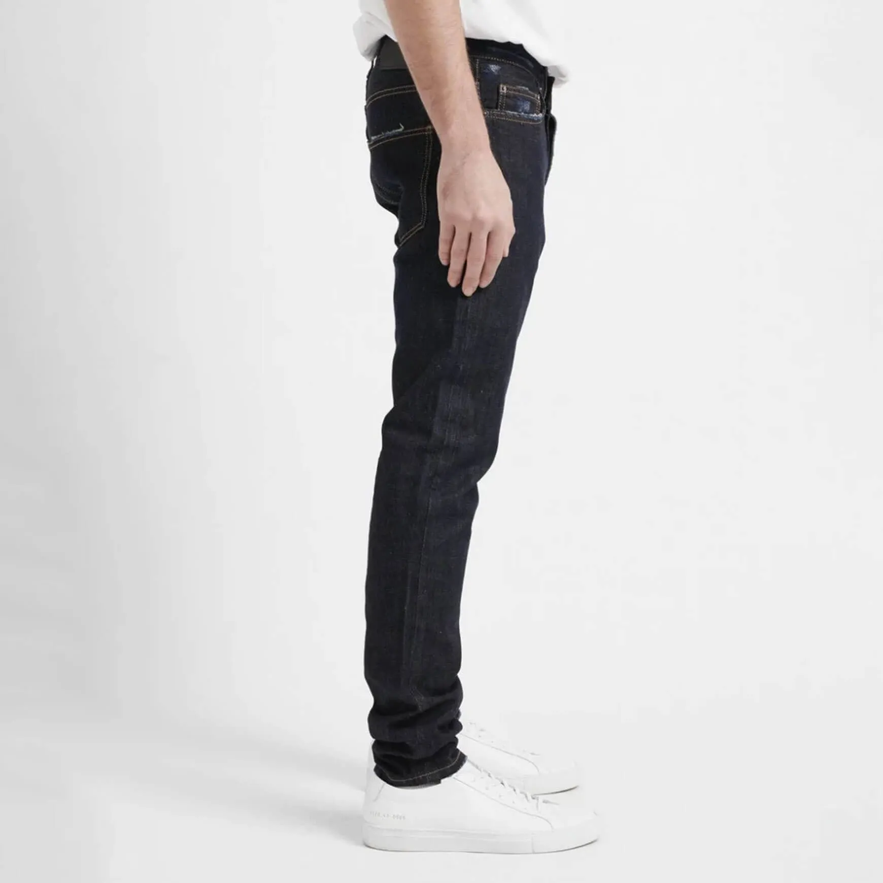 Tapered Selvedge Denim Dark Blue