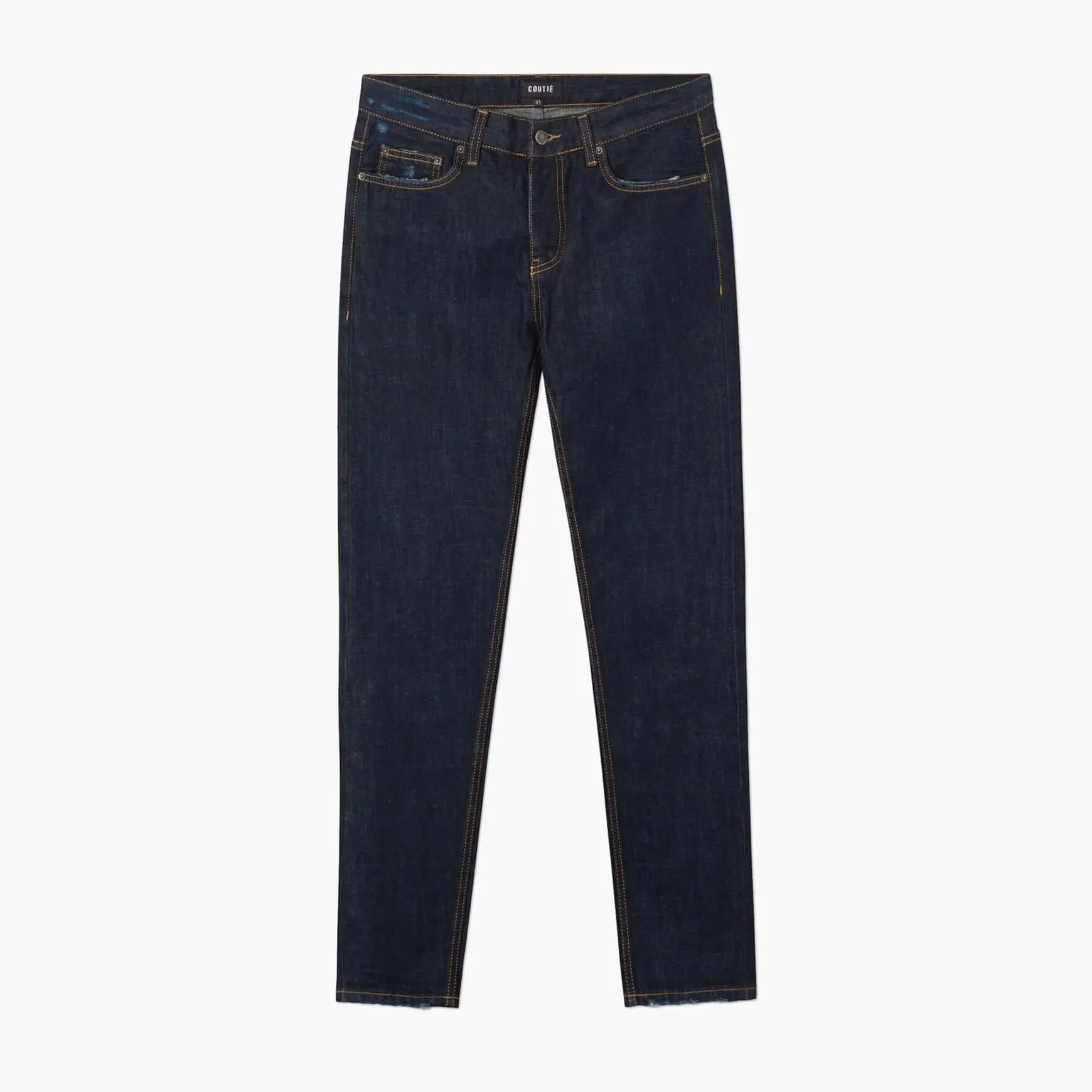 Tapered Selvedge Denim Dark Blue