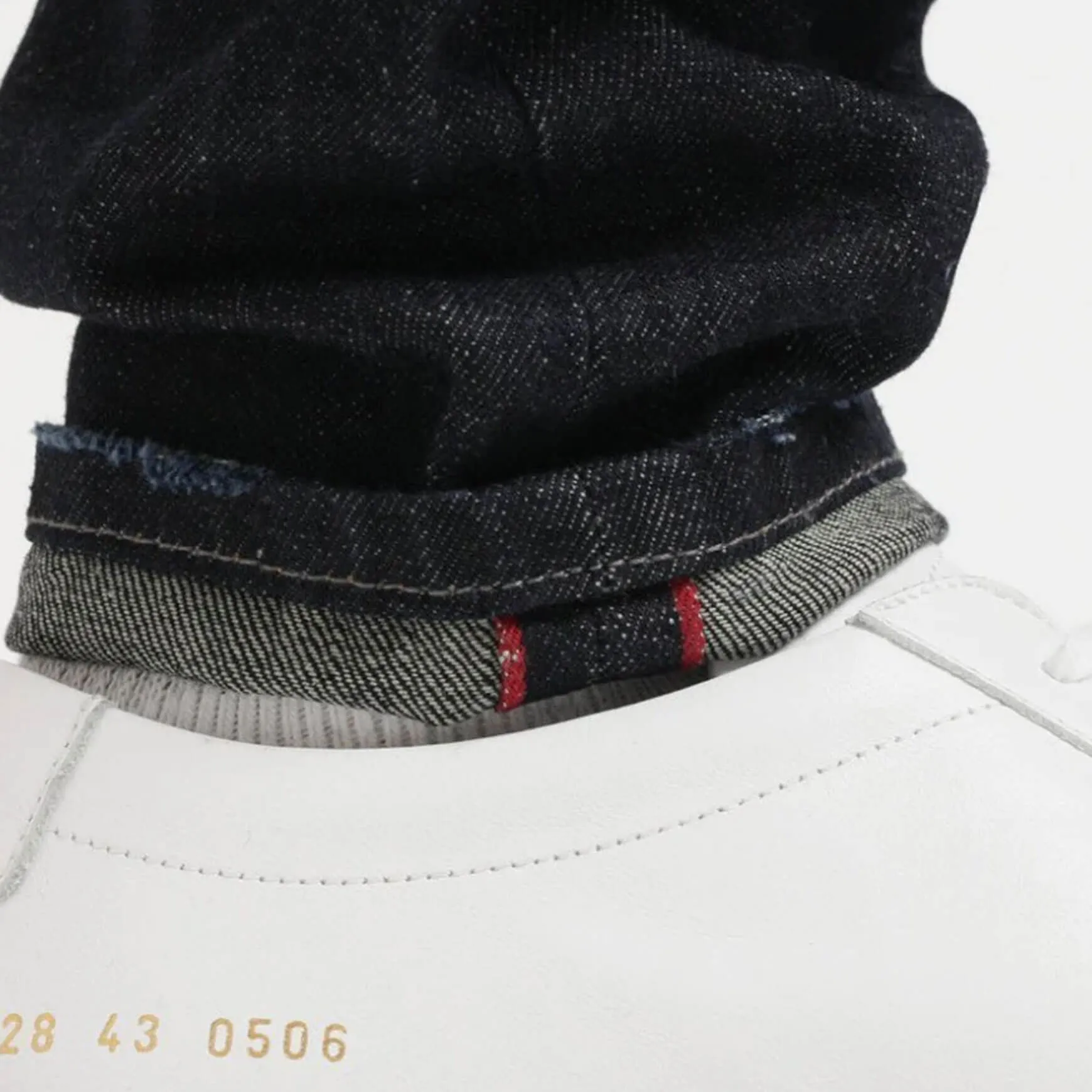 Tapered Selvedge Denim Dark Blue
