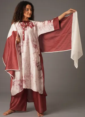 Texcher Gather Dress Scarf Set
