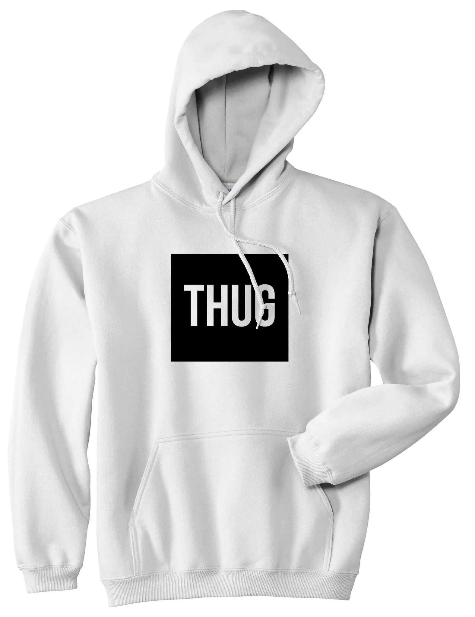 Thug Gangsta Box Logo Boys Kids Pullover Hoodie Hoody