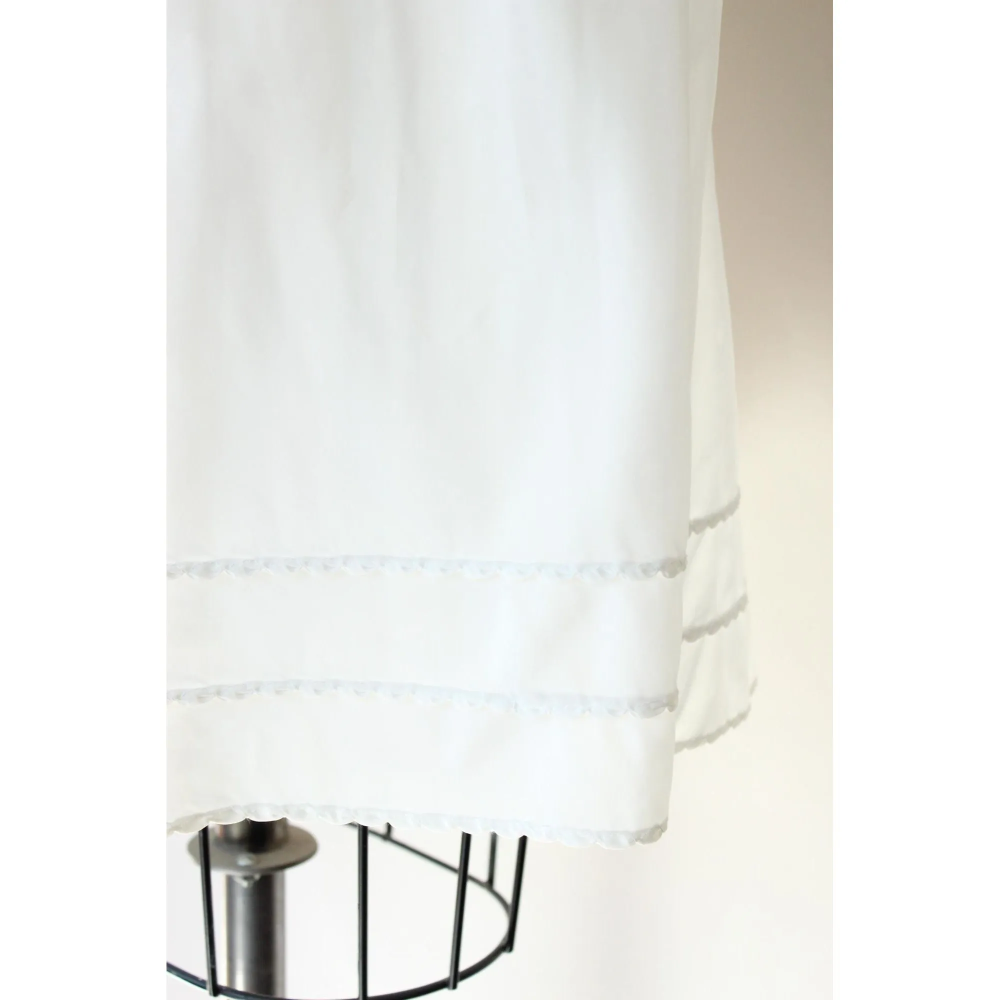Vintage 1950s Slip, Wear Pruf by Blou Slip, White Taffeta
