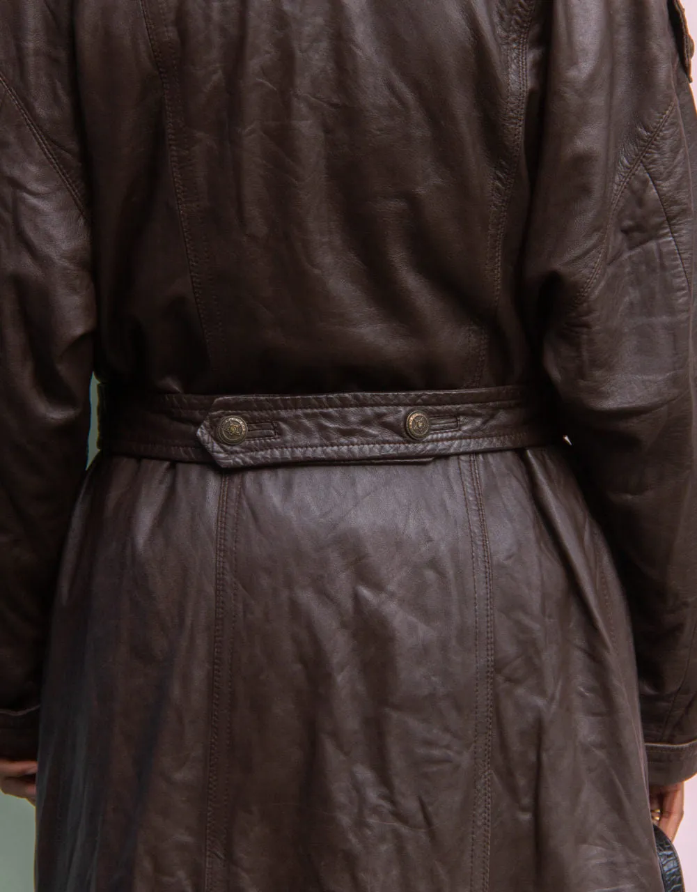 Vintage brown maxi coat