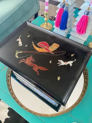 Vintage Couroc Hunting Tray