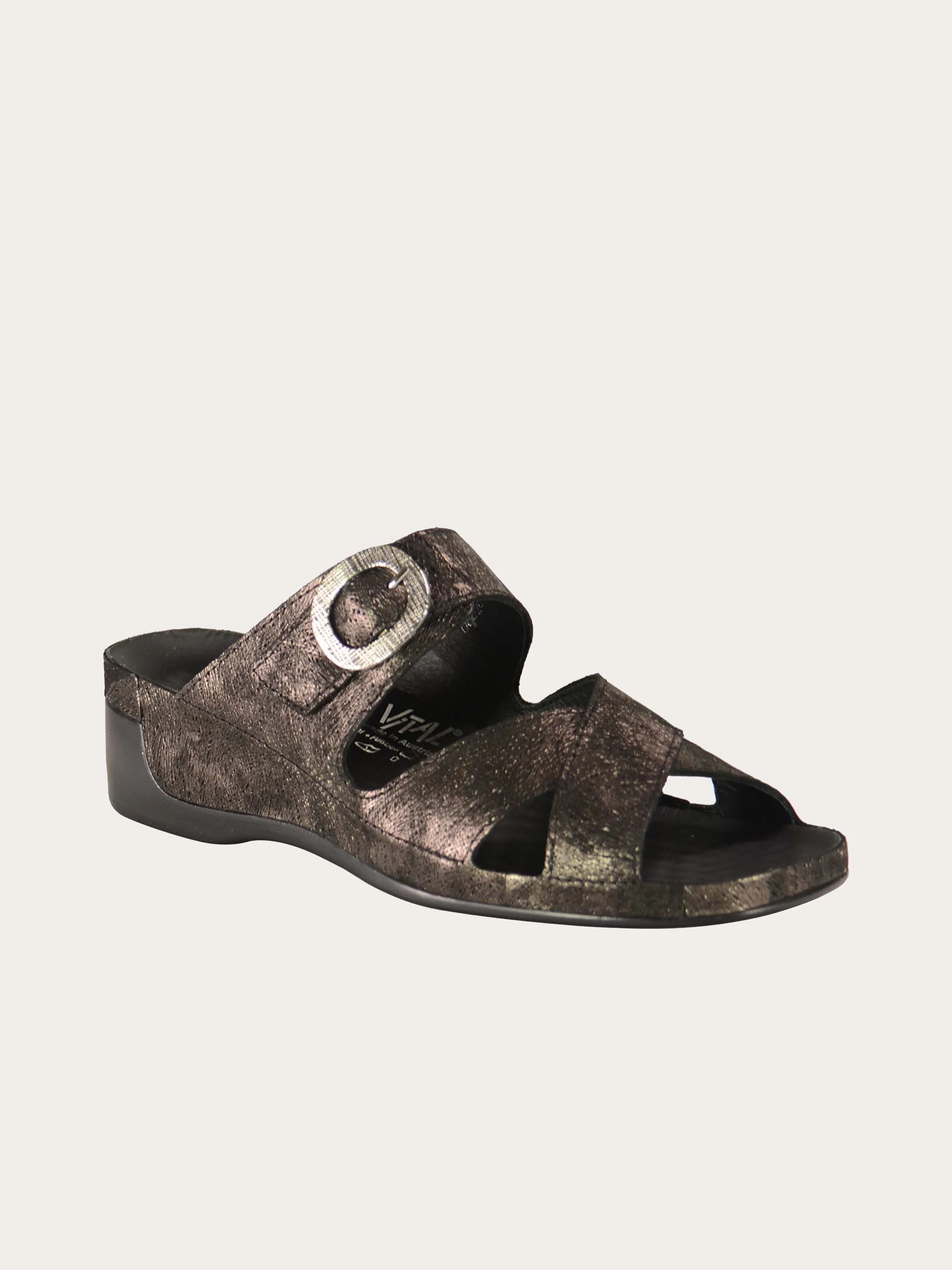 Vital Rustic Slider Leather Sandals