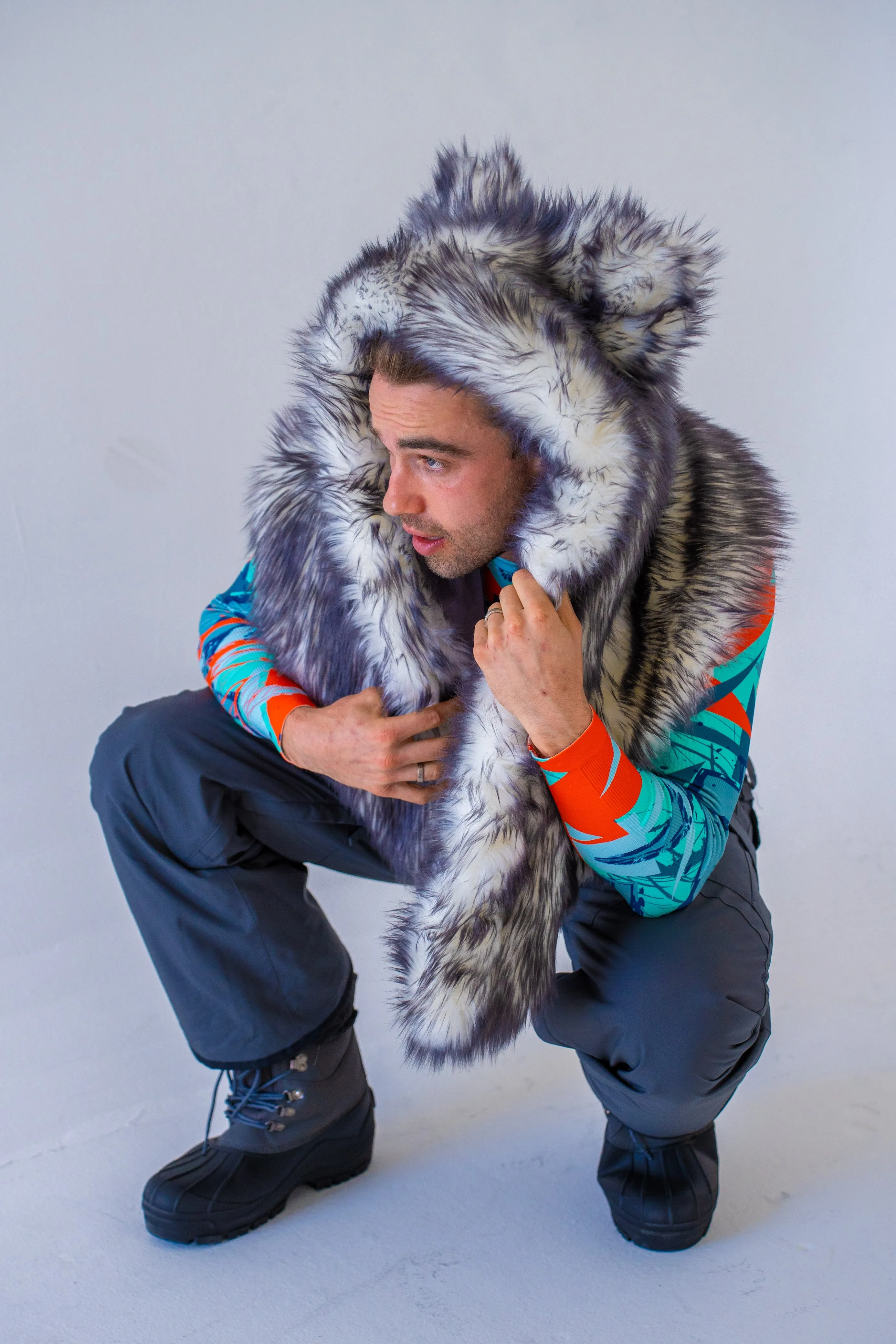 Wolf Hood in "Just The Tip-Gray"