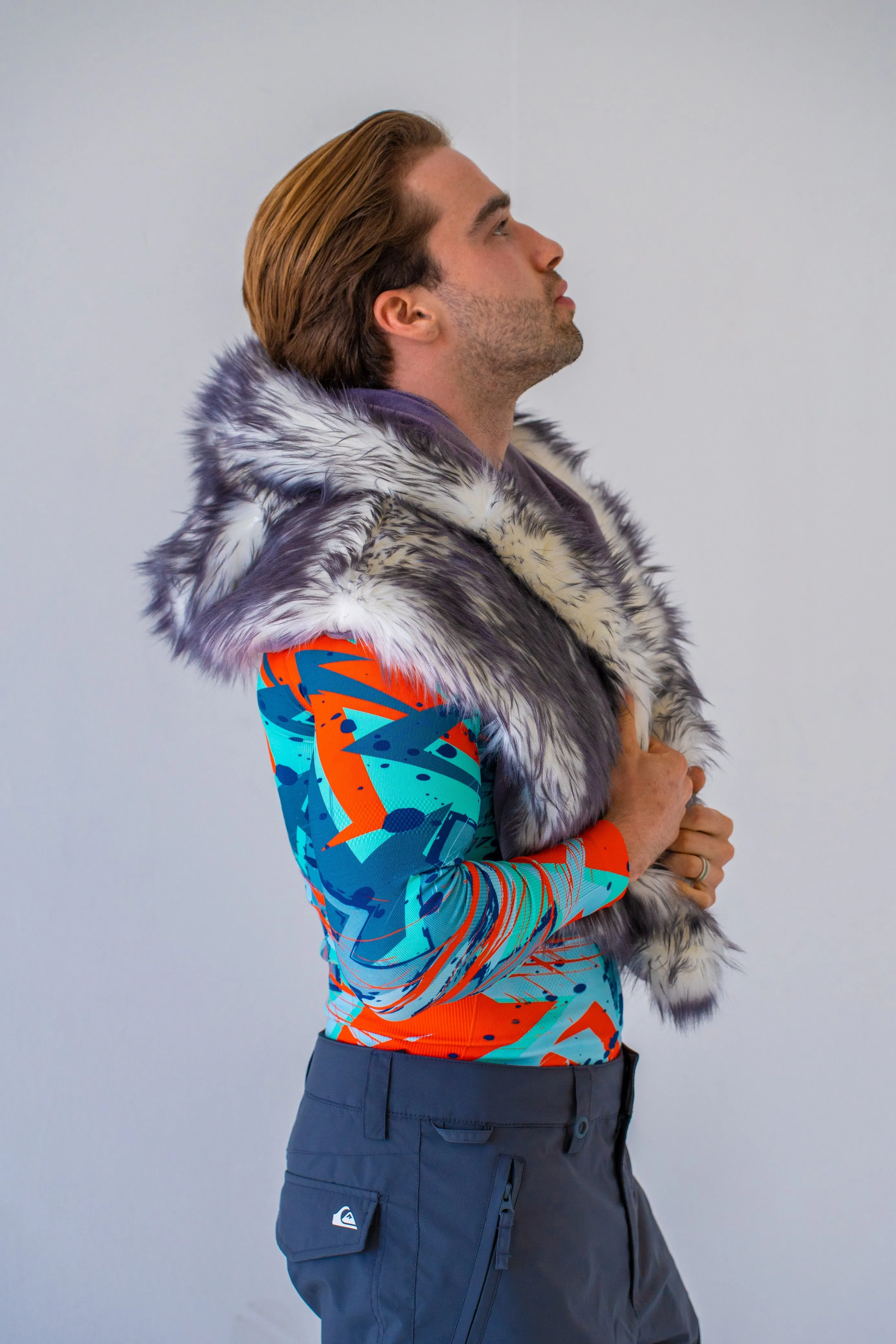Wolf Hood in "Just The Tip-Gray"