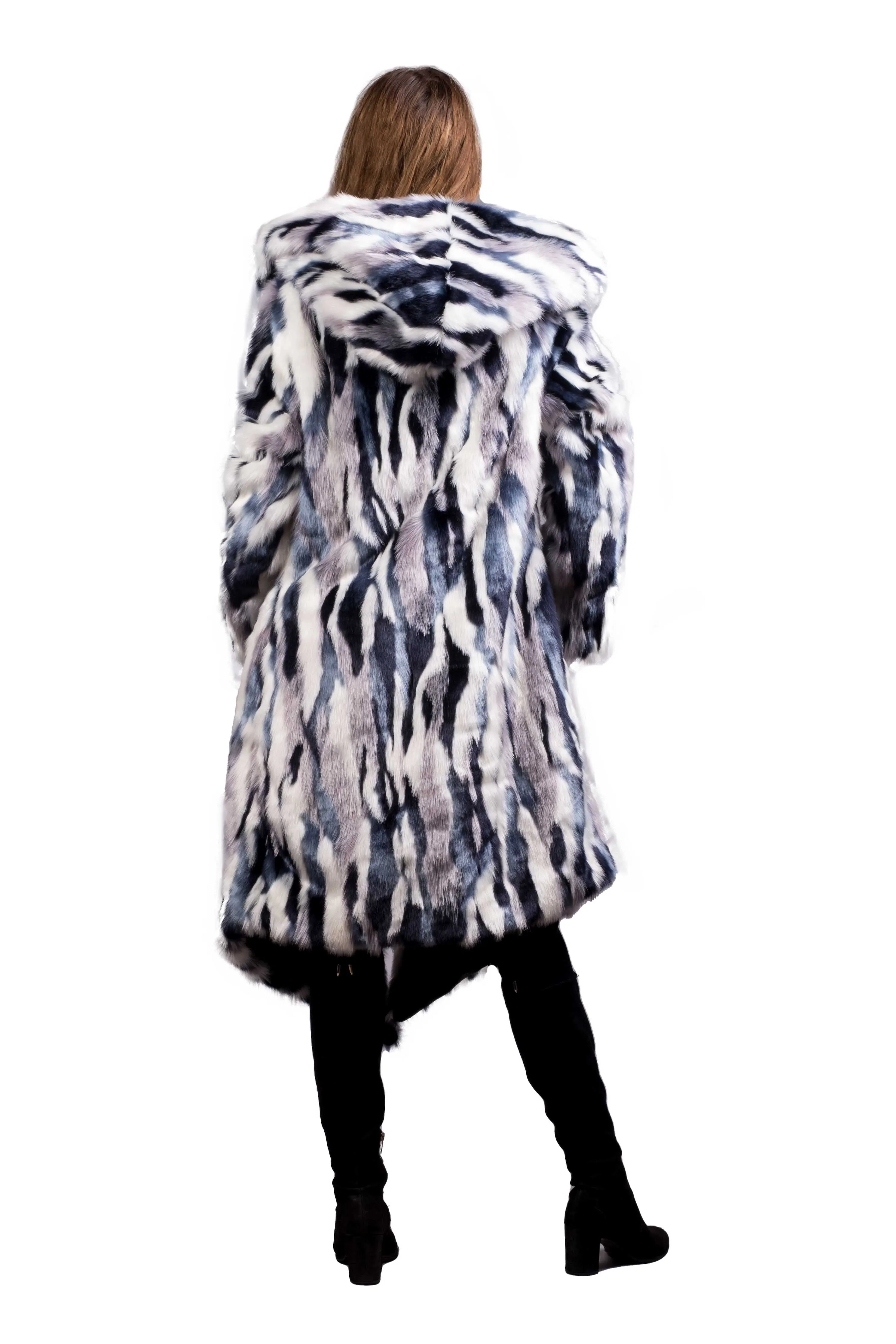Women's Desert Warrior Coat in "Blue Violet Eskimo"